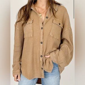 Talulah Brown Marley Shacket